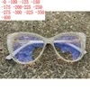 Sunglasses Mincl Sparkling Diamond Rhinestone Myopia Glasses For Women Crystal Cat Eye Clear Blue Light Blocking Prescription Reader XN