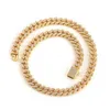 Ins hiphop smycken set utmärkta kubansk kubansk kubansk halsbands ankel set armband för kvinnor