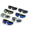 Solglasögon Y2K Fashion Sports Women's Windproect Outdoor Running Sun Glasses Men Driving Eyewear UV400