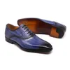 Zapatos de vestir Talla grande 38 Verano Hombres Cuero Brogue Tallado Oxford Cordones Punta estrecha Negro Oficina Negocios Boda Zapato formal 230731