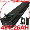 1000W 750W 48V 12AH 15AH 18AH 20AH 25AHエレクトリックバイクバッテリーパック48Vパナソニックセル30A BMS用シルバーフィッシュバッテリー