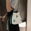 Borse da sera Borsa a tracolla Fiori da donna Stile carino Slung Secchio Tela Piccola elegante custodia per cellulare da ragazza alla moda