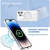 Magsafes Magnetic Shockproof Transparent Clear PC Back Cover Phone Case For iPhone 14 13 12 11 Pro Max 14Plus