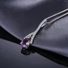 Anhänger JewelryPalace Wassertropfen Erstellt Alexandrit Saphir 925 Sterling Silber Anhänger Halskette Für Frauen Edelsteine Halsband Keine Kette