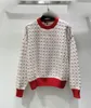 Kvinnors lyxvarumärken Designers Sweater Pink Letters Pullover Men s hoodie långärmad tröja broderi stickkläder vinterkläder 2023 cc