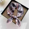 Scarves 53CM Small Silk Scarf Women Spring Square Scarves Thin Strip with Suit Scarf Retro French Tie Bag Headband Scarves FJ692 J230801