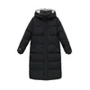Women's Down Parkas Womens Jacket Black Puffer Kvinnlig vinter 2022 Lättar i den tjocka bomullsuppladdade långa droppleveransklädet DHCGS