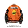 Kurtki męskie przylot Hamburger Gruby zimowy ciepły patchwork Letterman haft bombowca bombowca man unisex kobiety uniwerek street 230731