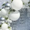 Party Decoration 2023 White Macarone Latex Balloon Package Chain Birthday Engagement Wedding Supplies