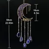 Decorative Objects Figurines Agate Wall Hanging Color Gem Dream catchers Home Decor Room Window Garden Wind Chimes Catcher 7 Chakra Gemstone 230731