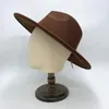 Wide Brim Hats Bucket 95cm Large Classic Fedoras Hat Unisex Monochrome Formal Dress Vintage Women Felt Simple British Style Jazz Men 230801