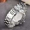 2023 Top Luxury Men Multifunctional Timing Watch Mechanical Watch 41mm Steel Band Band Blue Black Sapphire Watch Super Watch