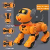 Electric RC Animals Parent Child Accompany Touch Sensing RC Robot Dog 2 4G Voice Interaction DIY Programming Fun Emoticons Radio Control Stunt 230801