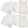 Emballage cadeau 24 pièces carte vierge décors de mariage enveloppes décoratives Portable Compact papier d'aluminium petite Invitation délicate