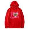 Heren Hoodies Ik hou van capybaras grafische afdruk hoodie mode casual losse capuchon sweatshirts katoen gothic harajuku kleding voor tieners y2k