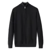 2023 Hot Sale Classic Brand Mens Sweaters Winter Long Sleeve Zipper Cotton Sweater Pullover