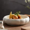 プレートホワイトセラミック型プレートハイエンドウエスタンレストランステーキディープエル食器キッチンフルーツサラダ寿司