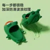 Slippers Women's Interest Green Frog Indoor Home Beach Shoes Soft Soled Non-slip Cute Cartoon Mules