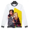 Herenjassen Wonder Egg Priority Baseball 3D Anime Pattern Jacket Fitness Jassen Fashion Cartoon Printing Unisex Casual Sweatshirts