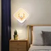 Lampa ścienna Nordic Minimalistyczne nowoczesne światła LED Living Study Pokój sypialnia sypialnia lampy nocne oświetlenie wewnętrzne