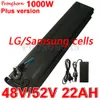 Voor Samsung 48V 25Ah Zilver Vis 18650 Ebike Batterij 48V 52V 15Ah 18Ah 20Ah 22Ah 25Ah fiets Batteria Voor 1000W 750W 500W Bafang