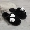 Slippers Hug Panda Home Slipper for Women Child Winter Plush Indoor Floor Shoes Flips Parent-child Family Cute Panda