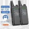 Walkie Talkie 2st Baofeng BF T20 5W Portable Mini Vox laddar USB för BF C9 BF 888S KD C1 Two Way Radio El Hunting 230731