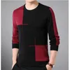 Maglioni da uomo Moda O-Collo Lavorato a maglia Spliced Allentato Maglione asimmetrico Abbigliamento 2023 Autunno Tutto-fiammifero Pullover casual Top coreani