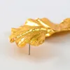 Серьги с свиньями 2023 Zaa Vintage Golden Leaffed Drop для женщин заявление металлические украшения оптом