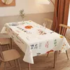 Table Cloth Tablecloth Waterproof and Oil Resistant Rectangular Tablecloth Net Red Tablecloth Household Coffee Table Mat R230731