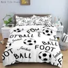 Bedding sets Cool Football Soccer 3D Bedding Set Duvet Cover Pillowcases Comforter Bed Linen Room Decor For Boys Gift Twin Queen King Size 230731