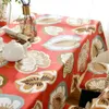 Tkanina stołowa artystyczna liść obrusowy kwiatowy druk prostokątny stół wielkanocny okładka domowego pomieszczenia na imprezę obrusową dekorację R230731