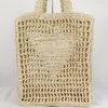 Designer-Tasche für Damen, modisch, handgewebt, Strohstoffe, große Kapazität, Urlaub, Strandtaschen, leicht, wild, Großhandel, wiederverwendbare Handtaschen, Freizeit, Einkaufen, die Tragetasche PD43