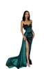 Green Prom Prom Sequins Taist Decoration Party Robe Night Split Pleas Pleas Robes for Special OCN