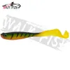 الطعوم السحرة المشي الأسماك 4pcs Jigging Wobblers إغراء صيد 125 سم 55g شاد Ttail الطعم الناعم Silicone Bass Pike 230801