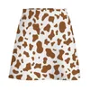 Rokken Bruin Koe Print Rok Esthetische Mooo Grafisch Dier Harajuku Casual Womens Kawaii Mini Custom Kleding Cadeau Idee