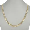 Hip Hop Jewelry Design Custom 14k Real Yellow Gold Heavy Plain Miami Cuban Curb Link Chain for Men