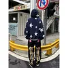 Heren Jeans brief star print y2k jeans Amerikaanse stijl hiphop hoge taille losse gelaagde rechte rits mode broek trend 230731