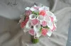 Свадебные цветы Пеорхидея детская розовая броска букет розы искусственные кал -лилии настоящие прикосновения бледно -деревенская свадьба