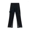 Men's Jeans Style Casual Hip-Hop High Street Frayed Old Washed With Splashed Ink Lacquer Wholesale Men And Women Same