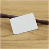 Étiquettes Prix Carte 200 Pcs 25X35Mm Pas D'impression Kraft Papier Bijoux Emballage Épais Boucle D'oreille Goutte Livraison Emballage Affichage Dhc1V