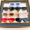 2024 New luxury designer Parisian family's new personalized small frame cat's eye plate star same sunglasses BB0095s