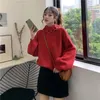 Women's Sweaters Herstory Sweet All-match Raglan Sleeve Pure Loose Preppy Kawaii Students Clothing Women Knitted Pullover Autumn Jumper