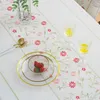 Toalha de mesa rústica toalha de mesa de tecido floral capa de mesa rústica decoração de casa toalha de mesa decoração de casamento R230731