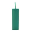 16oz Acrylic Straight Tumblers Double Wall Plastic Water Bottles BPA Free 450ml Drinking Cups QMR21c