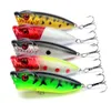 Baits Lures 1pcs Fishing Topwater Popper Bait 65cm 12g Hard Artificial Wobblers Plastic Tackle with 6 Hooks 230801