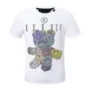 PP Mode T-shirts voor heren Ontwerper T-shirt Phillip Effen zomer Strass Korte mouw T-shirt met ronde hals Schedels Print Tops Streetwear kraag Polo's M-3XL t-shirt PP2151