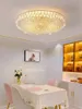 Modern Round Crystal Ceiling Lights Fixture American Luxury Ceiling Lamps Home Indoor Lighting Decoration Bedroom Dining Living Room Lamparas Luminarias Lustres