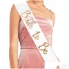 Other Event Party Supplies Wedding Decoration Bridal Shower Veil Team Bride To Be Satin Sash Balloon Bachelorette Girl Hen Drop De Dhqyc