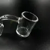 DHL Yinuoou Fumando 25mm Flat Top Quartz Banger 5mm Thick Bottom Sem Costura Unhas de Fumaça Soldadas Para Água de Vidro Bong Dab Rigs Pipes